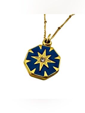 NWT Noonday Collection Bright Star Locket Necklace